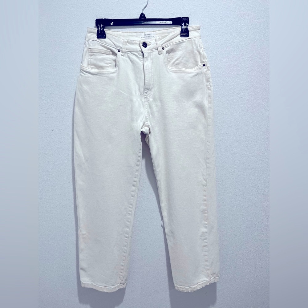 Cotton On Cream Wide Leg Jeans